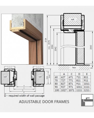 "VETRO E" Dark elm, Internal doors