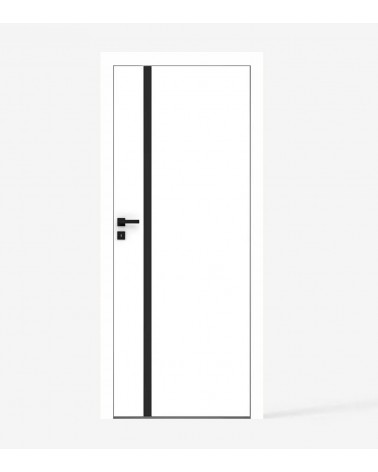 "VETRO E" Painted White Internal doors. Non-rebated