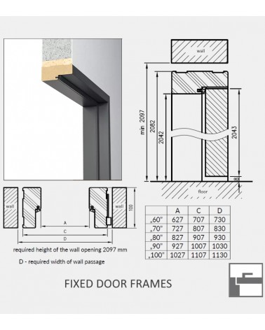 "NOVA 20" Gray oak halifax, Internal doors