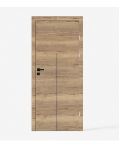 "NOVA 80" Natural oak halifax, Internal doors. Rebated