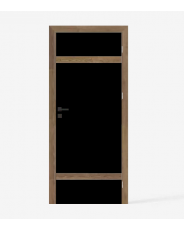 "RIVIA 80" Internal doors. Rebated. Black