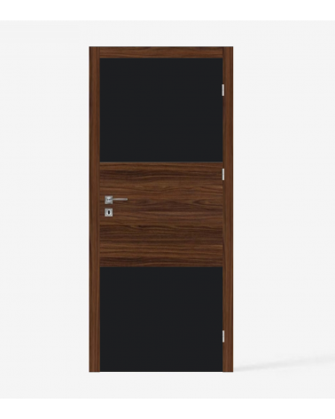 "RIVIA 100" Internal doors. Rebated. Black