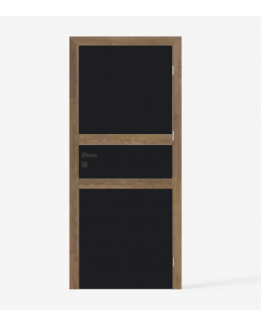 "RIVIA 130" Internal doors. Rebated. Black