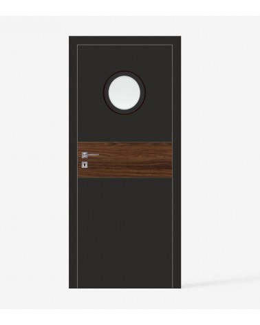 "RIVIA 40" Internal doors. Non-rebated. Black