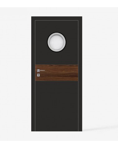 "RIVIA 50" Internal doors. Non-rebated. Black