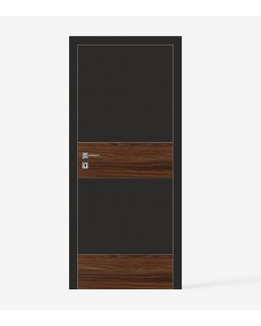 "RIVIA 60" Internal doors. Non-rebated. Black