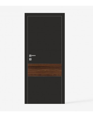 "RIVIA 110" Internal doors. Non-rebated. Black