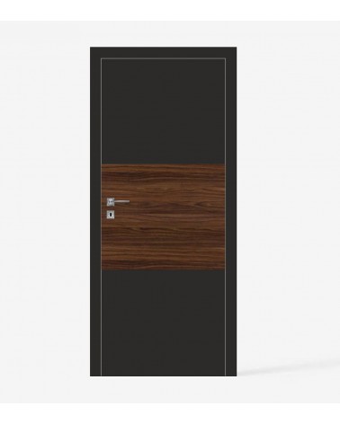 "RIVIA 100" Internal doors. Non-rebated. Black