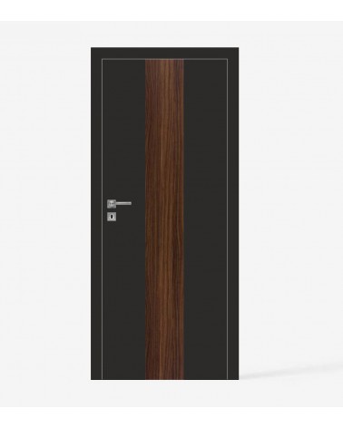 "RIVIA 120" Internal doors. Non-rebated. Black