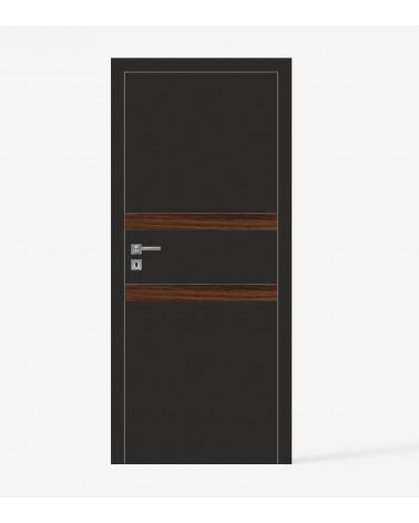 "RIVIA 130" Internal doors. Non-rebated. Black