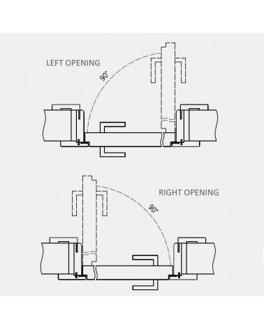 "FARGO 60" Internal doors. Inverted-rebate