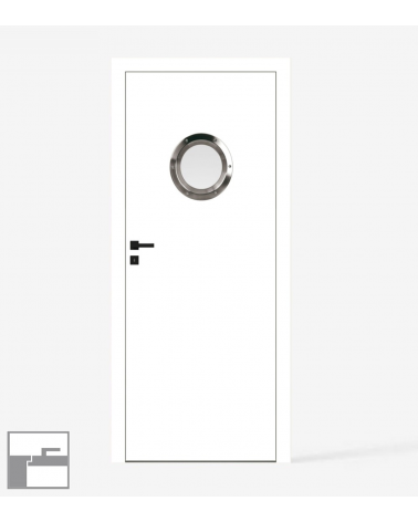 "UNI P.METAL" Internal doors. Inverted-rebate