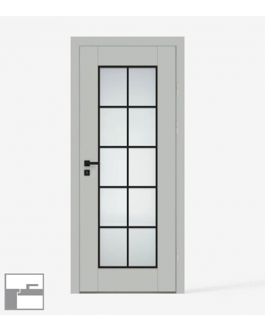 "ESTRA 9" Internal doors. Inverted-rebate