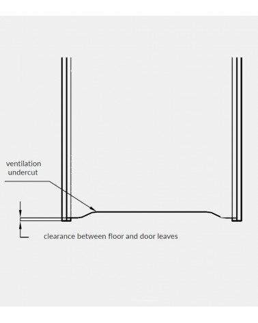 "BINITO 110" Internal doors. Inverted-rebate