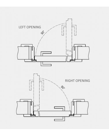 "BINITO 110" Innentüren. Interner Türanschlag