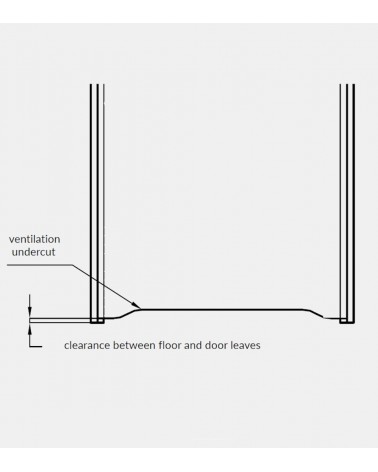 "BINITO 10" Internal doors. Inverted-rebate