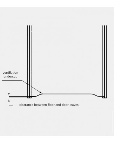 "NESTOR 1" Internal doors. Inverted-rebate