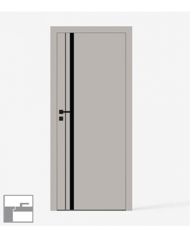 "NOVA 50" Internal doors. Inverted-rebate