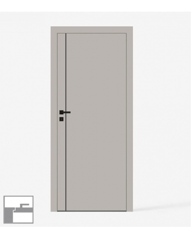 "NOVA 60" Internal doors. Inverted-rebate