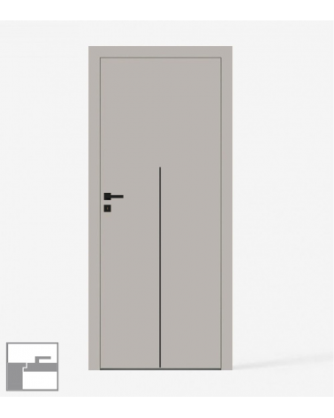 "NOVA 80" Internal doors. Inverted-rebate