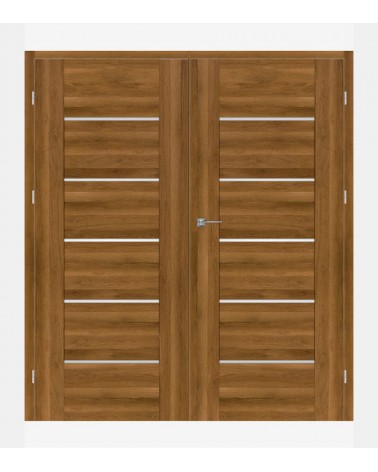 "AURI 0" Interior Double Doors. Rebated