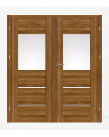 "AURI 2" Interior Double Doors. Rebated