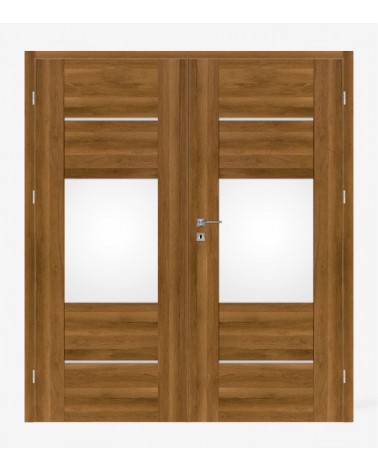 "AURI 5" Interior Double Doors. Rebated