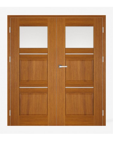 "PIANO 5" Interior Double Doors. Rebated