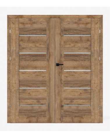 "LUMIO 1" Interior Double Doors. Rebated