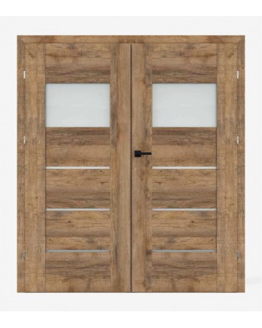 "LUMIO 2" Interior Double Doors. Rebated