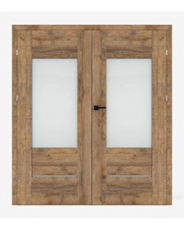 "LUMIO 4" Interior Double Doors. Rebated