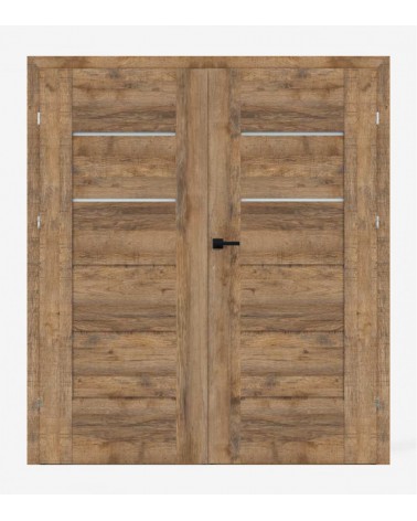 "LUMIO 9" Interior Double Doors. Rebated