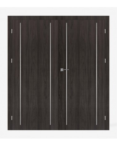 "GALERIA ALU 10" Interior Double Doors. Rebated