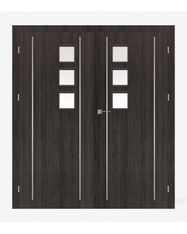 "GALERIA ALU 11" Interior Double Doors. Rebated