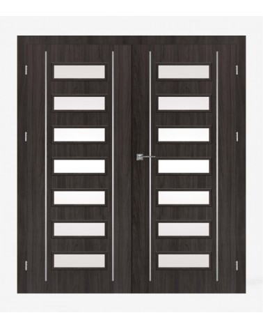 "GALERIA ALU 12" Interior Double Doors. Rebated