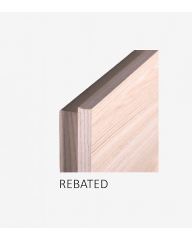 "UNI MDF" Dobbeltdøre. Rebated