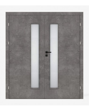 "DECO 10" CPL 0,2MM Interior Double Doors. Rebated