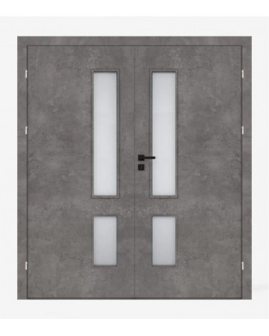 "DECO 20" CPL 0,2MM Interior Double Doors. Rebated