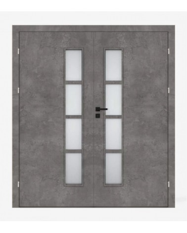 "DECO 30" CPL 0,2MM Interior Double Doors. Rebated