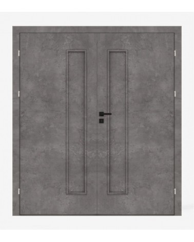 "DECO 40" CPL 0,2MM Interior Double Doors. Rebated