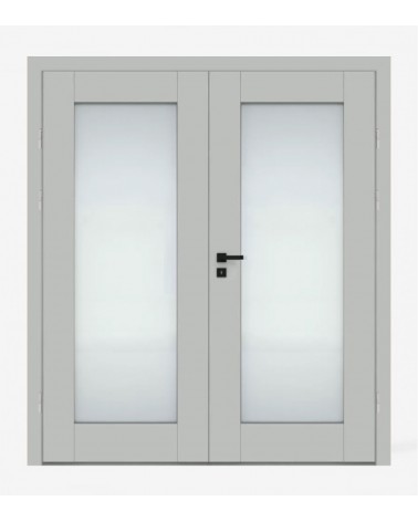 "ESTRA 6" Interior Double Doors. Rebated