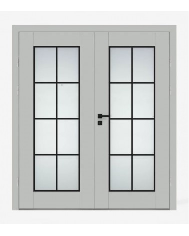 "ESTRA 8" Interior Double Doors. Rebated