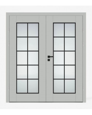 "ESTRA 9" Interior Double Doors. Rebated