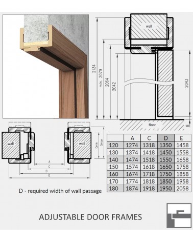 "AURI 0" Interior Double Doors. Non-rebated