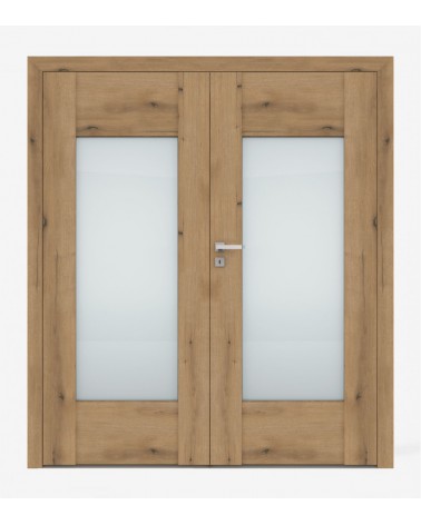 "AURI 4" Interior Double Doors. Non-rebated