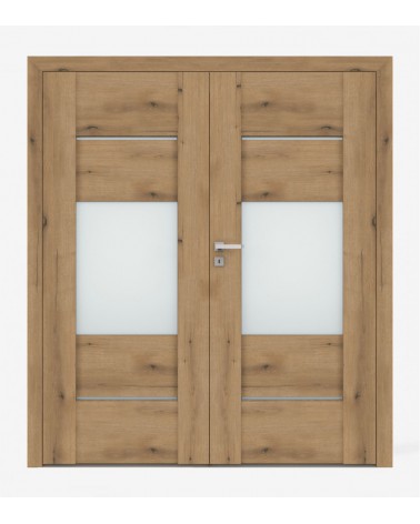 "AURI 5" Interior Double Doors. Non-rebated