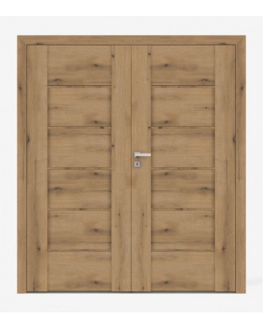 "AURI 7" Interior Double Doors. Non-rebated