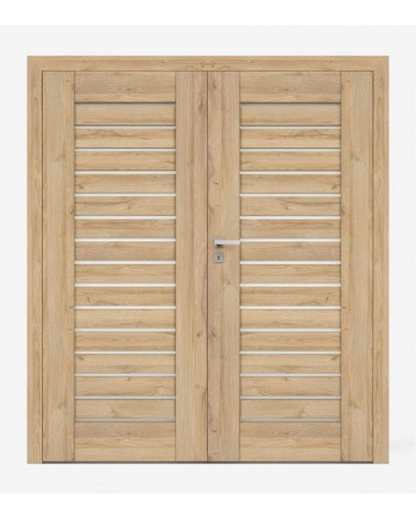 "PIANO 0" Interior Double Doors. Non-rebated