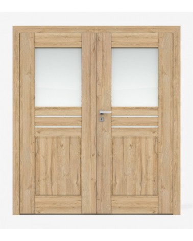 "PIANO 2" Interior Double Doors. Non-rebated