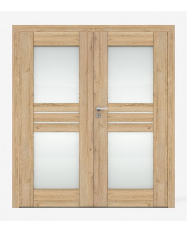 "PIANO 3" Interior Double Doors. Non-rebated